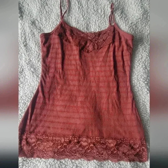 Maurices soft and stretchy burnt orange tank top, size small - Picture 1 of 5